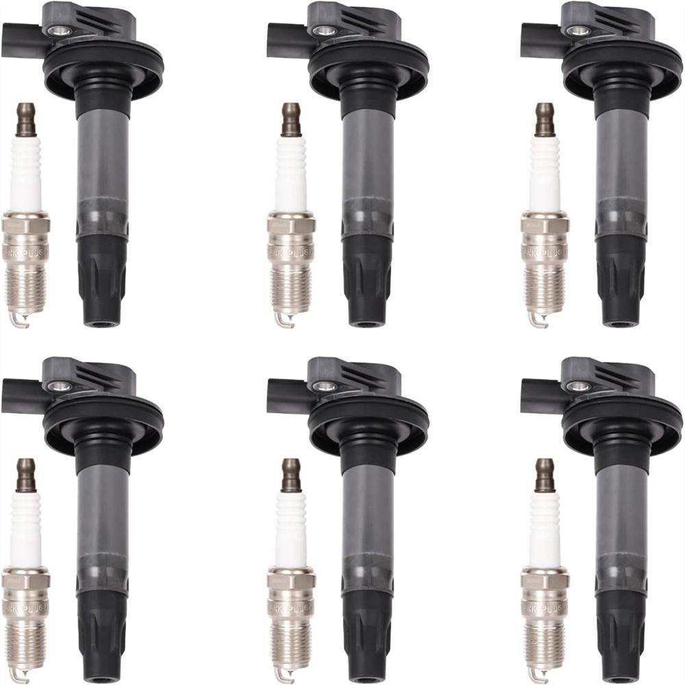 6x Ignition Coil W/ Spark Plug For Lincoln MKS MKT 2013-2016 MKX MKZ 2011-2016