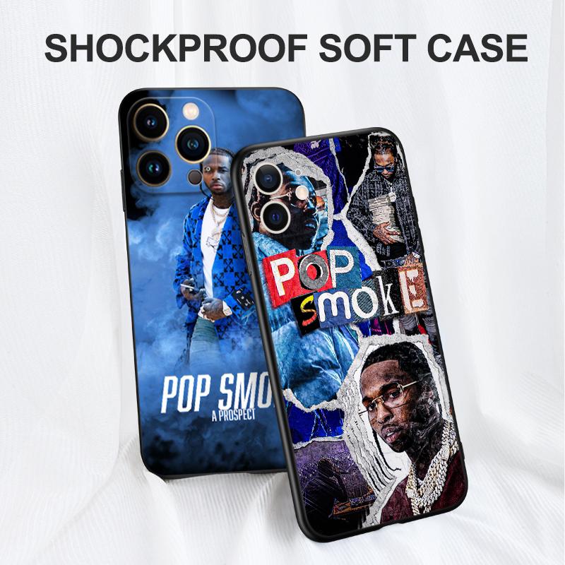 Черный ТПУ чехол для Motorola Moto G31 G40 Fusion G41 G50 G51 edge30 G10 G20 G30 G100 5G G22 Pop Smoke известный рэпер
