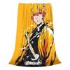 Фланелевый плед Demon Slayer Kimetsu No Yaiba Японский Агацума Зеницу Аниме Одеяла Мягкое покрывало для кровати Дом Путешествия