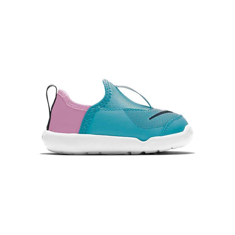 Nike Lil' Swoosh Abrasion Resistant Low top Sports Casual Shoes Blue Pink Infant And Toddler AQ3113-407