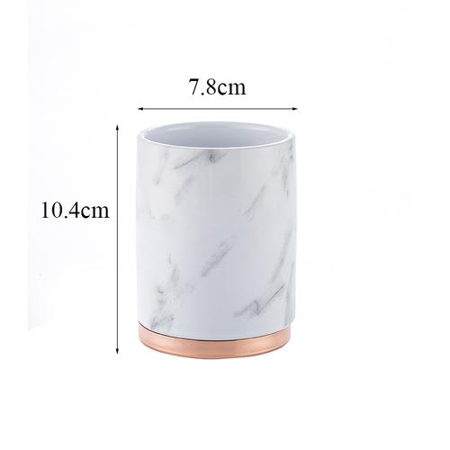 Керамика Набор для ванной комнаты Туалетные принадлежности Стаканчик для рта Подставка для зубных щеток Мыльница Флакон для лосьона Флакон для ароматерапии Набор для ванной комнаты из пяти предметов