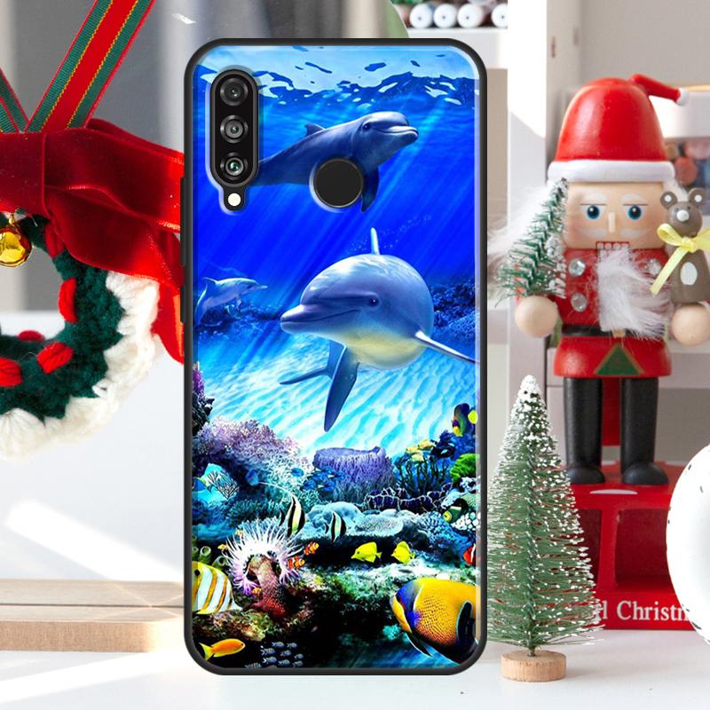 Милый дельфин Океан Для Huawei Nova Y73 Y60 Y70 Y90 Y72 Y61 Y91 7i 8i 11i 12i 12s 9 10 SE P20 P30 P40 Lite Чехол