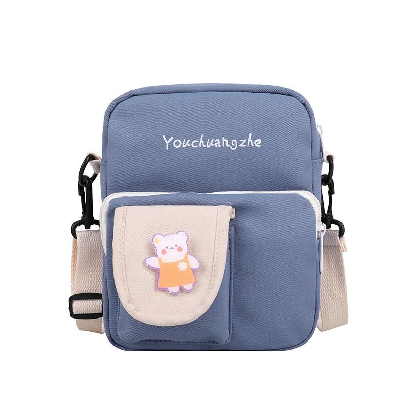 Женская универсальная холщовая сумка с принтом, сумка-мессенджер, милая одноплечевая сумка для мобильного телефона, Сделано в Италии