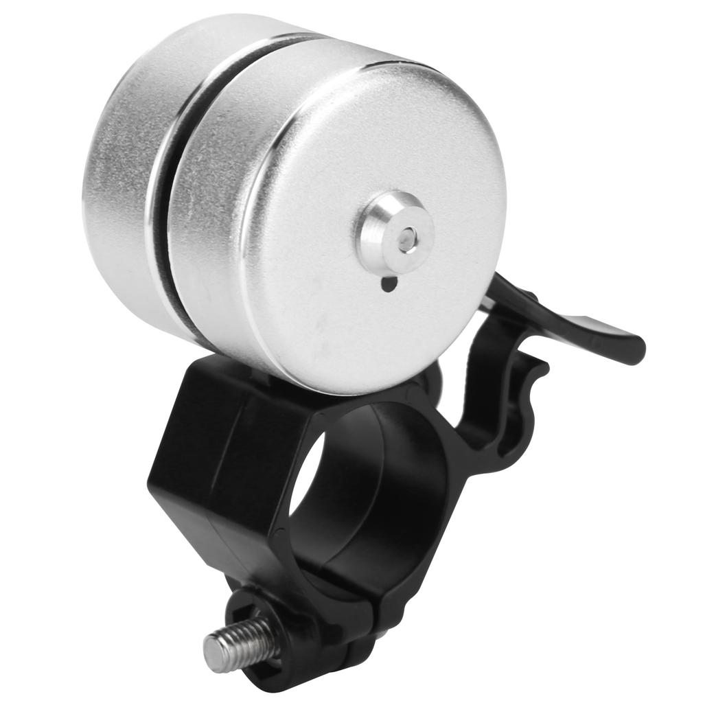 Велосипедный звонок 120 дБ с двойным щелчком, звонок на руль велосипеда, сигнализация, запчасти для велосипеда для безопасности на открытом воздухе, серебристый