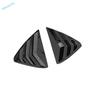 Car Rear Window Side Vent Shutter Louver Cover Trim For Mazda CX-5 CX5 2017 - 2025 ABS Carbon Fiber Black Exterior Accessories