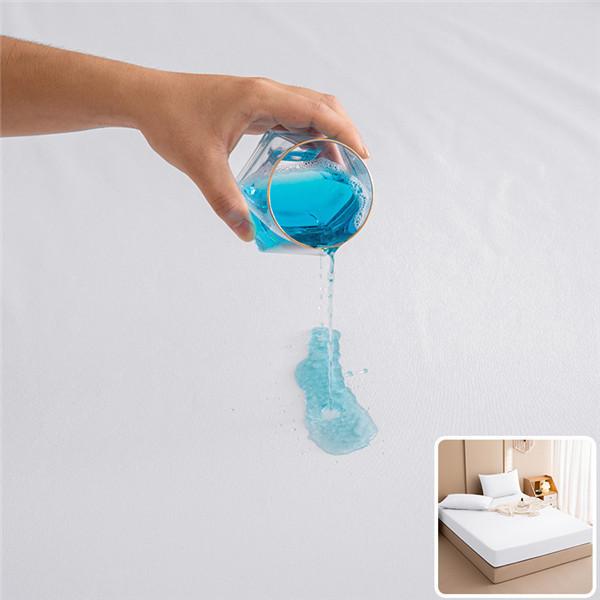 2024 Super Waterproof Bed Fitted Sheet Bed Sheet with Elastic Band Anti-slip Mattress Cover Mattress Protector for Single Double