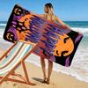 Haunted moonlit charm Print beach towel, quick drying, suitable for travel, outdoor sports, jogging, the beach and swimming, gift