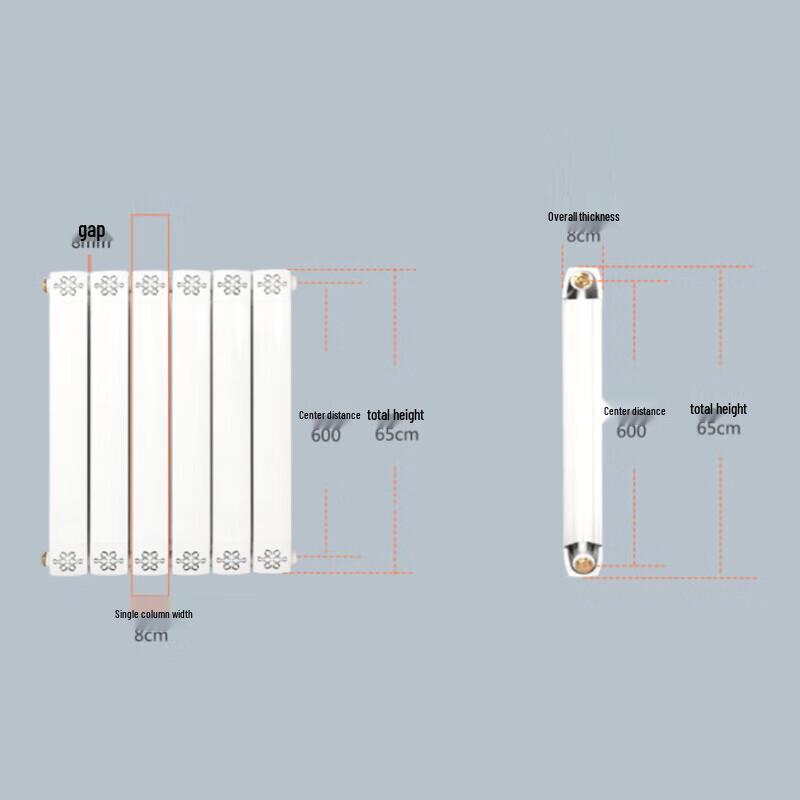 Minggu Steel-Aluminum Wall-Mounted Radiator