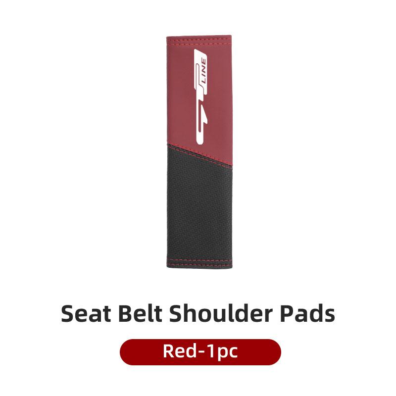 ASE5 Leather Car Seat Belt Shoulder Protection Pad Cover Sticker For KIA Rio K5 K2 Sportage Ceed Sorento Picanto Stinger