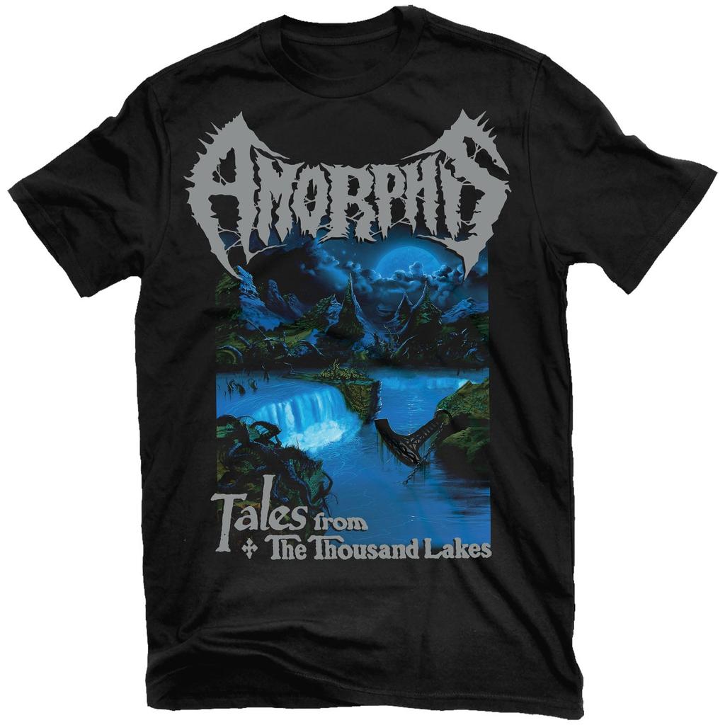 Amorphis Black Winter Day Heavy Metal Rock Music Art Style Summer Casual TShirt Unisexs and Womens Luxury Brand Top