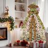 Large Green Bow Christmas Bow Ribbon Tree Topper Christmas Decorations  New Year Party