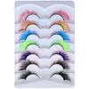 for Halloween Masquerade Party False Eyelashes Cat Eye Lashes Colored Lashes Fake Eyelashes