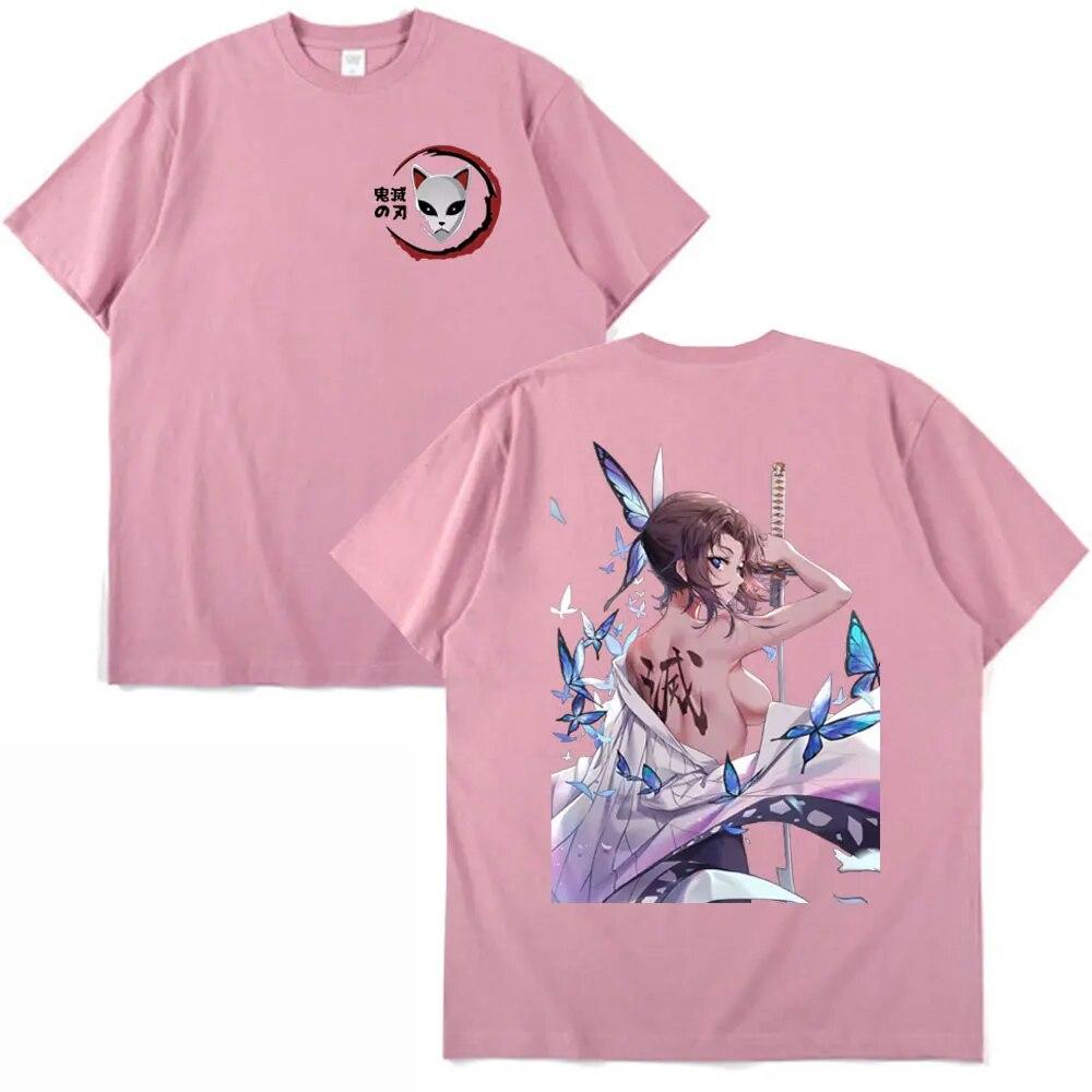 Japanese Anime Demon Slayer T-Shirts Kimetsu No Yaiba Printed T Shirt Unisex Women Clothing Fashion Oversized Short Sleeve T Shirt