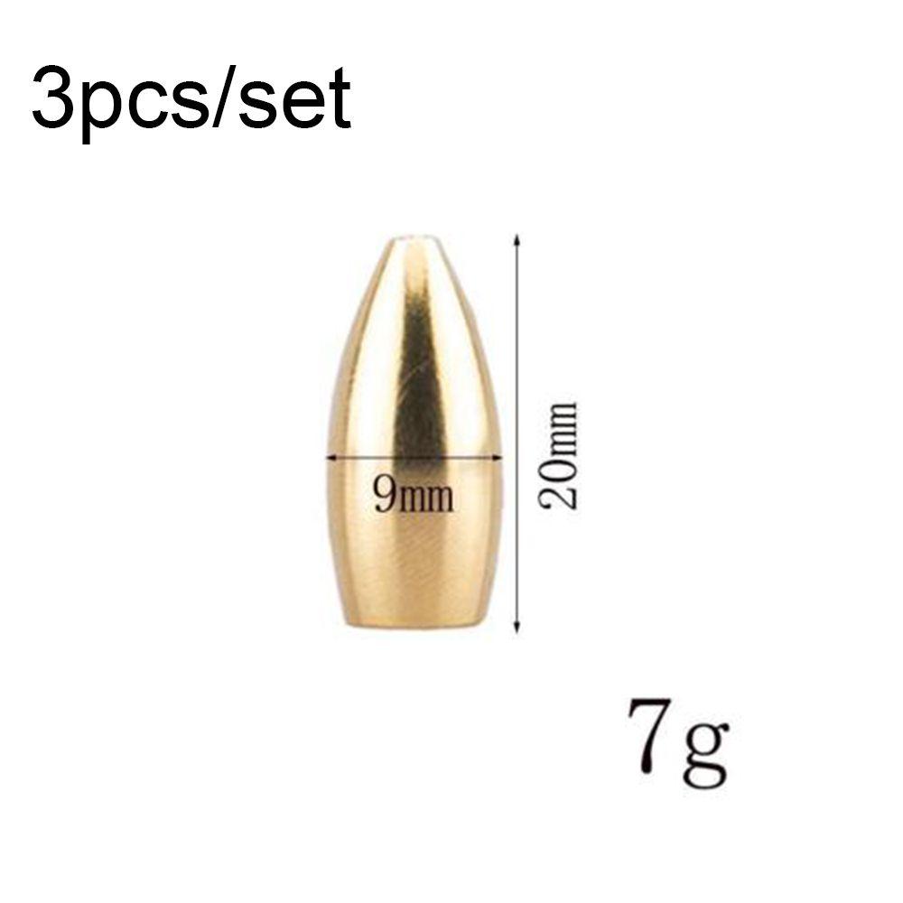 Split Weights Line Sinkers Hook Connector Sinker Fishing Lead fall Brass