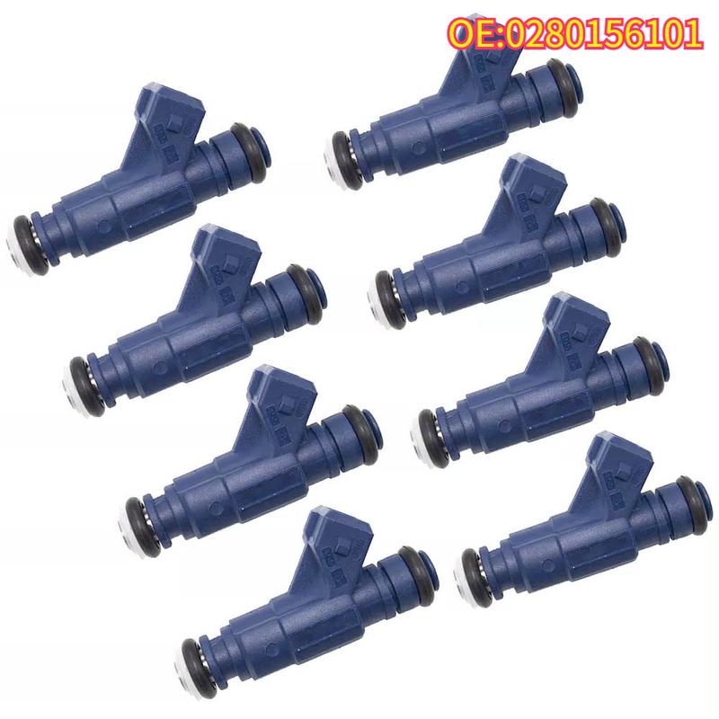 High quality New For 1/4pcs 0280156101 For 2003-2005 Porsche Cayenne 4.5L V8 4511CC Fuel Injectors 0280156101