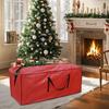 Сумка для хранения рождественской елки Большая вместимость Водонепроницаемая Пыленепроницаемая Усиленная Устойчивая к разрывам Тканая из ПЭ Органайзер для хранения елки