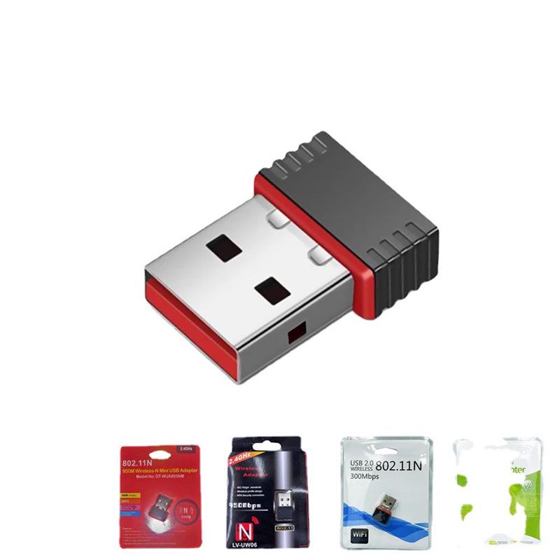 Мини беспроводной сетевой адаптер USB WiFi с внешней антенной (150 Мбит/с, RTL8188)