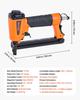 Pneumatic Staple Gun, 20 Gauge T50 Pneumatic Upholstery Stapler for 10.8mm Crown 4mm-16mm Length Staples, 70-110 PSI Air Staple Gun for Woodworking,