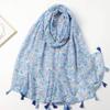 2024 Spring And Autumn Winter New Cotton And Hemp Long Thin Scarf Travel Versatile Sunscreen Warm Shawl For Women