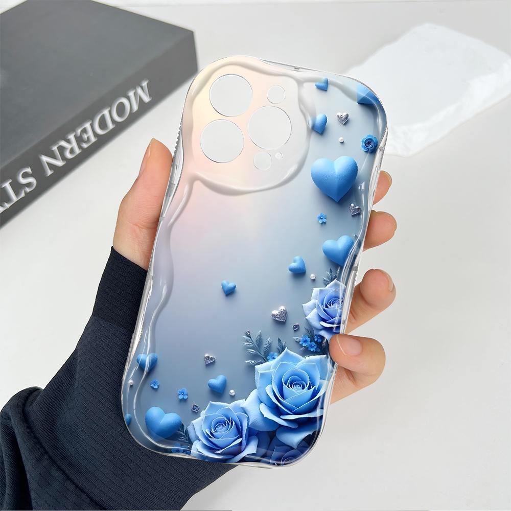 Мультяшный узор кремовая текстура чехол волнистый край мягкий силиконовый чехол для телефона OPPO Reno Realme OnePlus Vivo