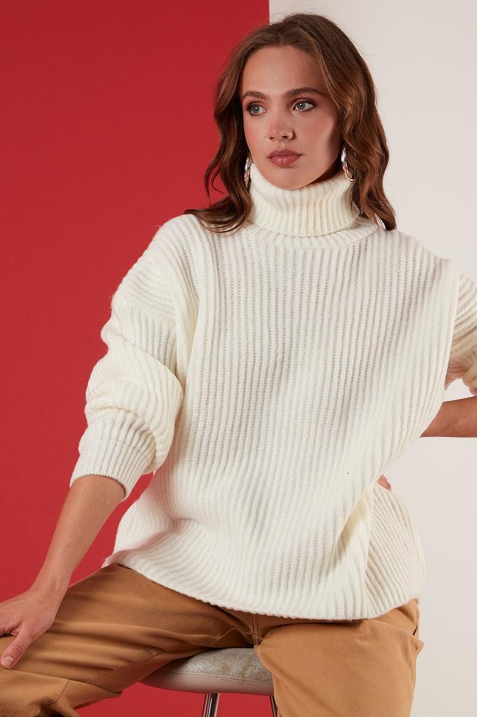 Women's Fashion Pullover Long Sleeve Sweaters Autumn and Winter Casual Knitted Top T-shirt One Size SL