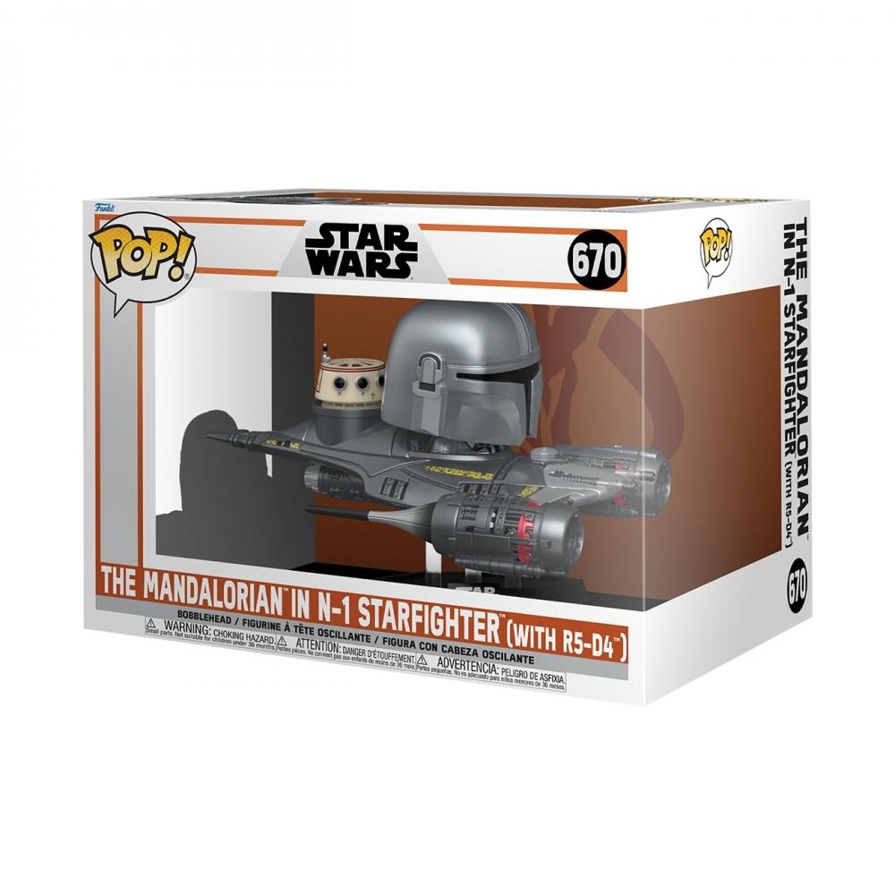Мандалорец из Звездных войн в фигурке N-1 STARFIGHTER с фигуркой R5-D4 Funko Rides супер делюкс StarWars Funko
