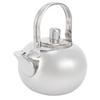 304 Stainless Steel Teapot Flat Bottom Induction Cooker Water Kettle Tea Pot with FilterSilver 16cm 1.2L