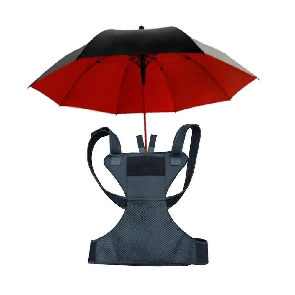 Body Mounted Backpack Umbrella Harness Adjustable Hands-Free Umbrella Holder Gardening