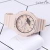 Casio G-Shock Pink Beige Women's Gyal Oak Mini Downsizing Carbon Core Urethane Casual Watch