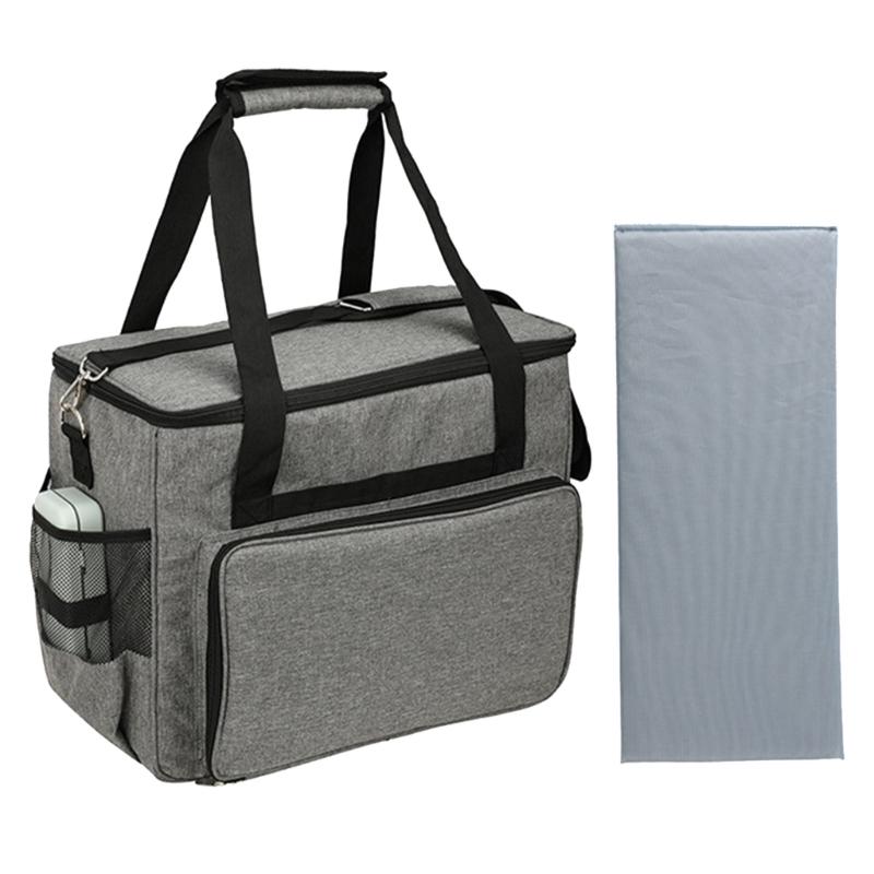 Чехол для швейной машины с несколькими карманами для хранения, сумка для швейной машины со съемным плечевым ремнем X3UC