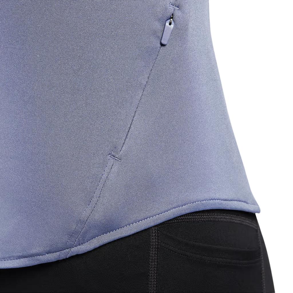 Nike Dri-Fit UV Swift Удобная Мягкая Футболка-Пуловер с Воротником-Стойкой с Длинным Рукавом Женские Топы HQ0500-499