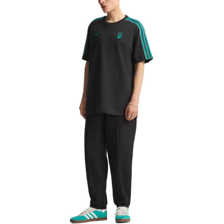 adidas Мужская ретро-футболка с коротким рукавом Liverpool FC Originals Черная JW5470