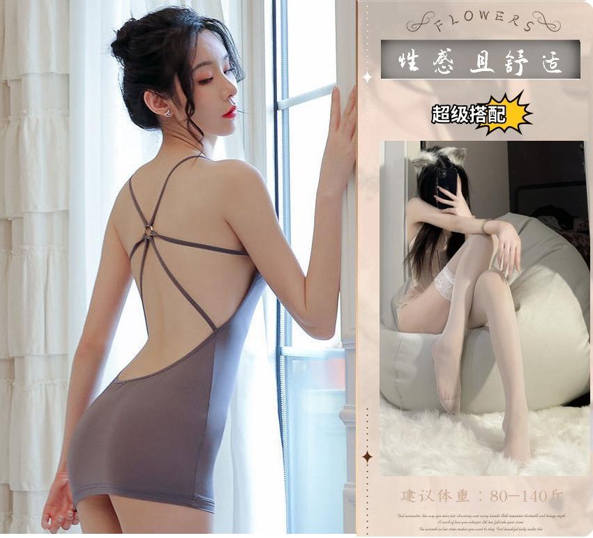 Sexy lingerie sexy suspender nightgown super sexy bed teasing temptation passion suit small chest transparent pajamas women