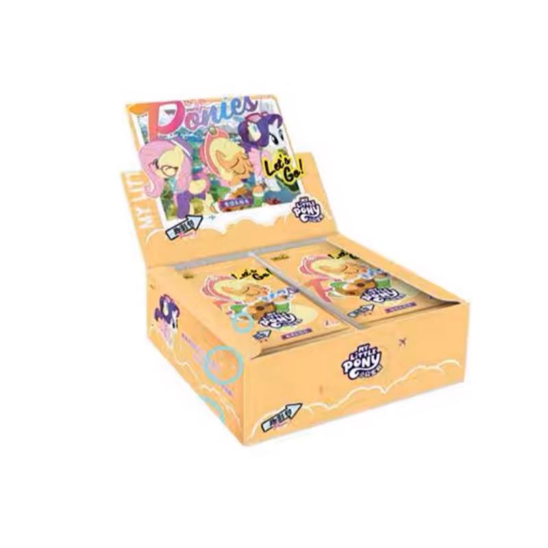 My Little Pony Полный набор теней для век «Веселье» Коробка Эплджек Флаттершай Редкая Коллекция CR Карта Предварительного выпуска Карта