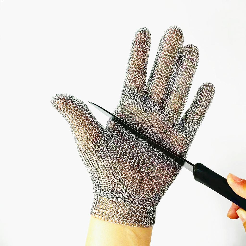 Stainless Steel 316 Cut Proof Stab Proof Slaughterhouse Industry Safety Gloves with CE Certification and Anti-Cut Protection