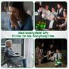 Stress Relief Ball with LED Light Flame Trash Can Design Squeeze Toy Employee Appreciation Gifts Ornament Party Favor