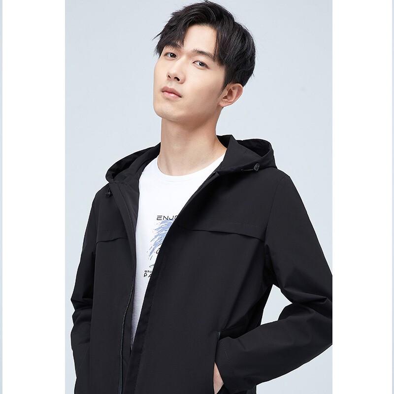 YILITON Men's Hooded Spring Autumn Casual Jacket