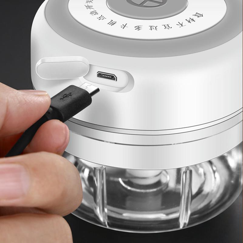 Мини-машина-давилка USB Электрический миксер для еды Кухонный измельчитель чеснока Пресс для мяса и чеснока Пресс для чеснока Пресс для овощей и чили