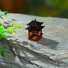 3Cm 4Cm Mini Pagoda Statue Miniature Pagoda Bonsai Gazebo Micro Landscape Hexagonal Pavilion Figurine Tiny Pavilion Ornament