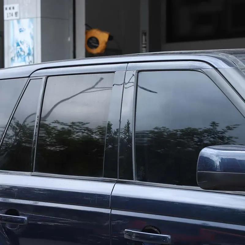 Для Land Rover Range Rover Sport 2005-2013 ПК Черный Накладка-стикер на центральную стойку двери и окна автомобиля Автоаксессуары