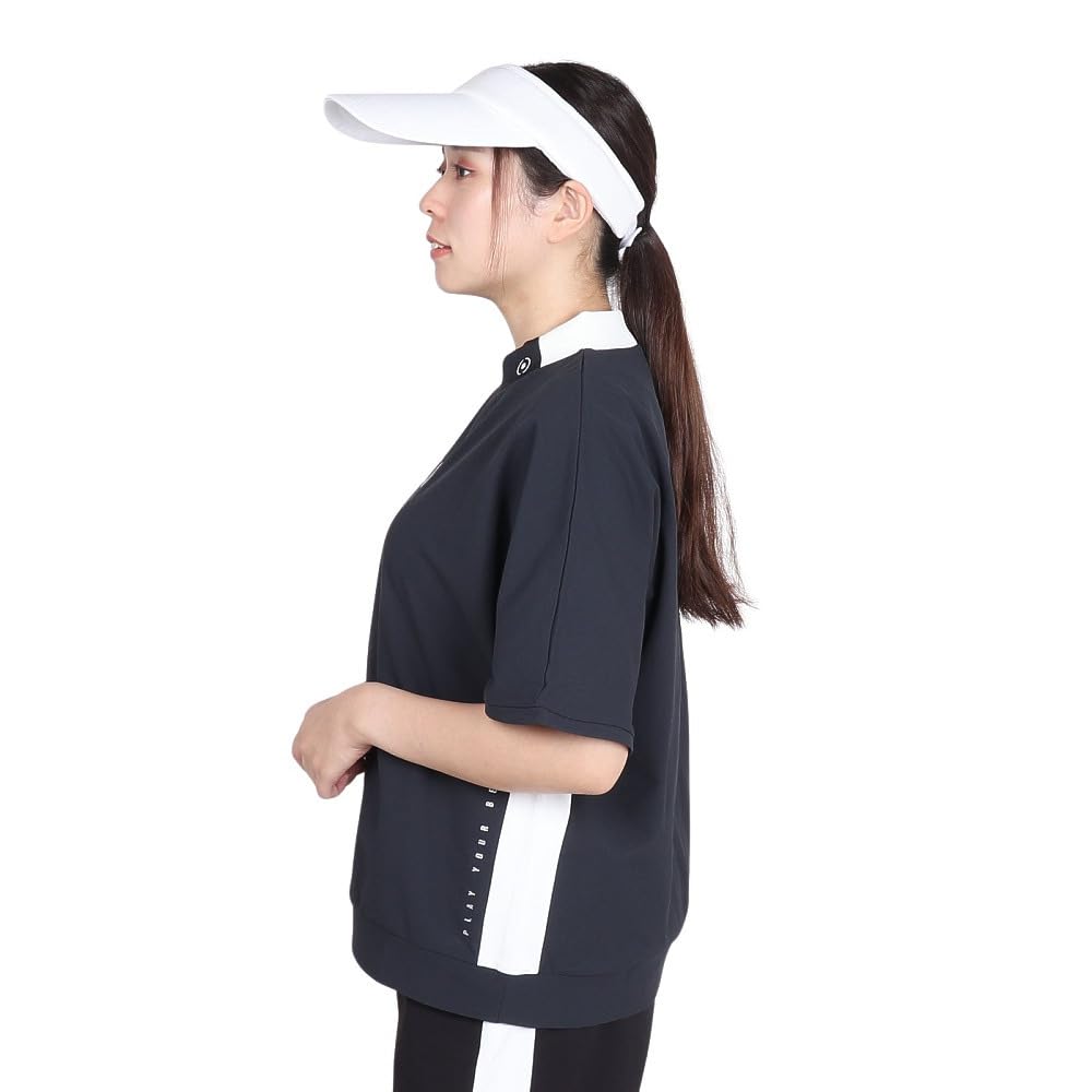 Женская футболка с коротким рукавом и высоким воротом от Ping Apparel (Сохранение тепла) / Гольф / Защита от холодной погоды / 622-4267802 010_Черный M