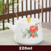 High Quality Suede Jade White Porcelain Teapot Puer Tea Pot and Cup Set Heated Kettle Teaware Teapots Chinese Mug Service Clay