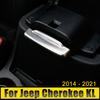 Для Jeep Cherokee KL 2014 2015 2016 2017 2018 2019 2020 2024 ABS автомобильный подлокотник коробка переключатель кнопка декоративная крышка отделка наклейка
