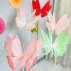 3D искусственная бабочка красочная бабочка цветок голова НОВАЯ крупномасштабная бабочка дорога