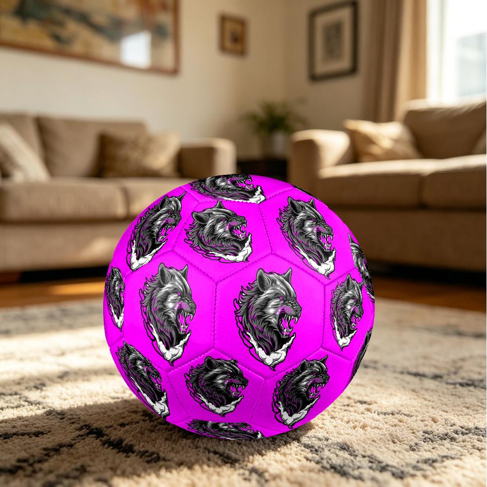 1PC Wolf Head Tattoo Soccer Ball Size 5 Football Machine Sewn Indoor/Outdoor Universal Football Surprise Collection n99