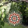 10 Inch Elegant Rotating Wind Chime with 360 Hook Intricate Floral Design Metal Hanging Decor for Garden Lawn Outdoor All Seasons Gift