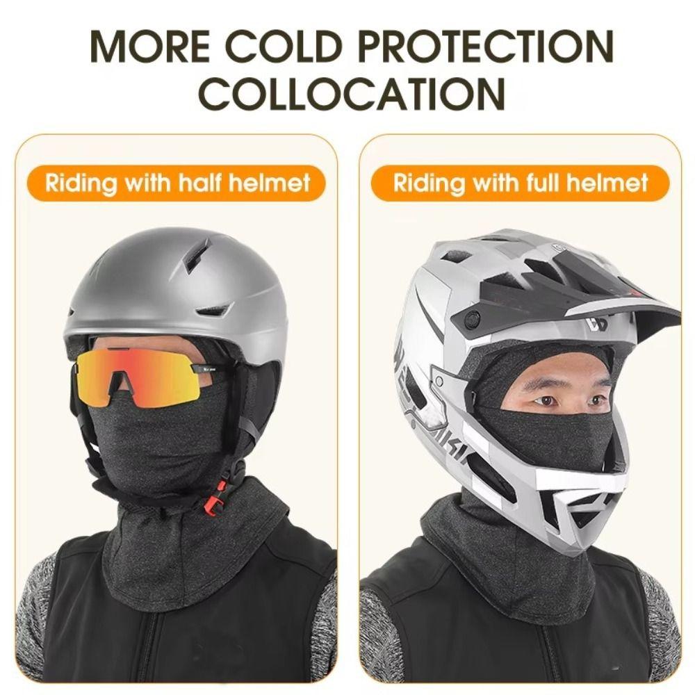 Breathable Cycling Balaclava Fleece Motorcycle Cycling Helmet Face Cover Bicycle Hat  Men Women