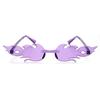 Novelty Party Cosplay Rimless Sun Glasses Flame Sunglasses Flame Shaped Sunglasses for Women