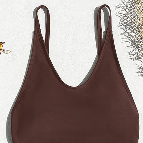 Женский сексуальный монокини с V-образным вырезом без рукавов купальник с открытой спиной, подчеркивающий фигуру, цельный бикини