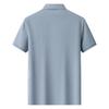 2025 New Summer Men's Lapel Short-sleeved T-shirt Polo Shirt Solid Color Top